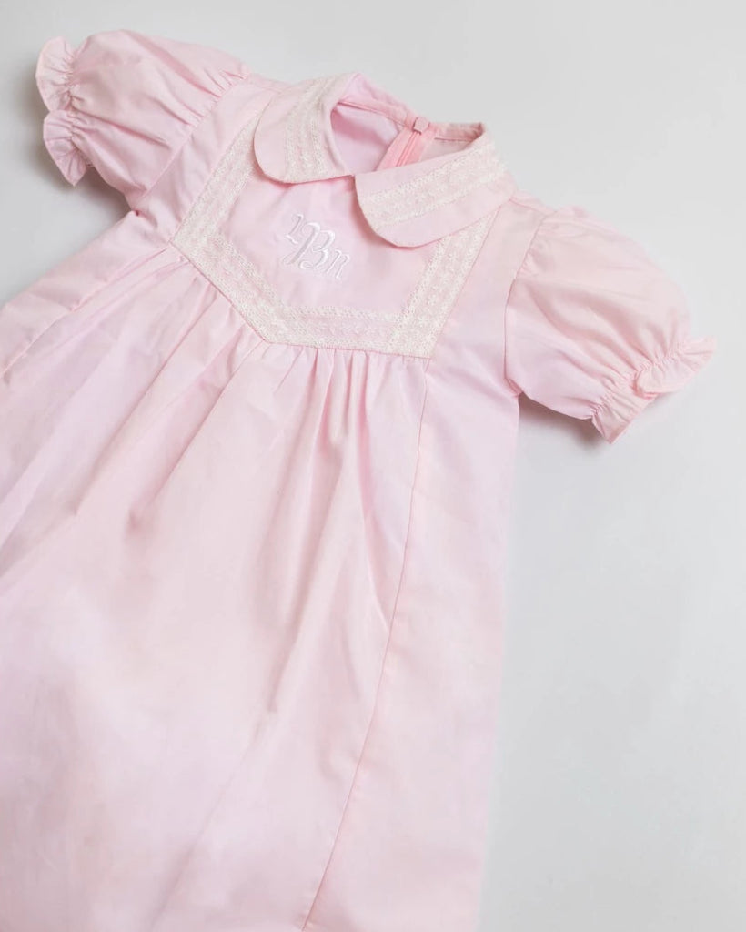 Pepa Pink Dress – Classic Heritage Puff-Sleeve Poplin Dress