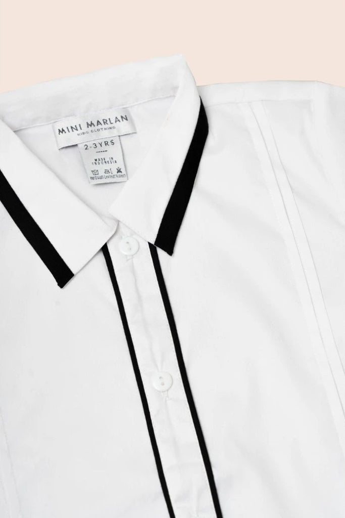 Theodore Blanc Shirt – Refined Monochrome Elegance