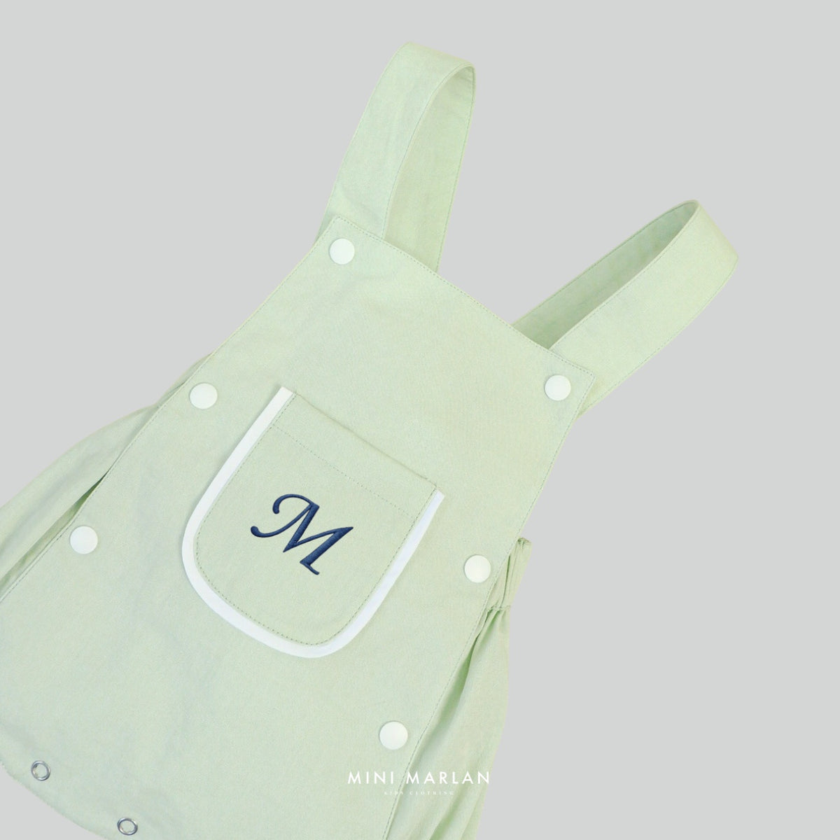 Emilio Green Dungarees – Unisex Sophisticated Cotton Romper
