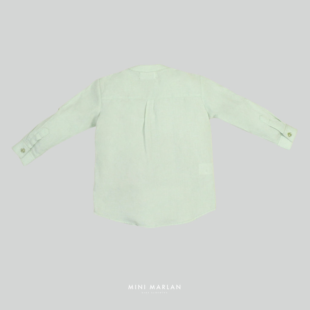 Ralph Green Long Sleeve Boy Shirt – Sleek Casual Shirt