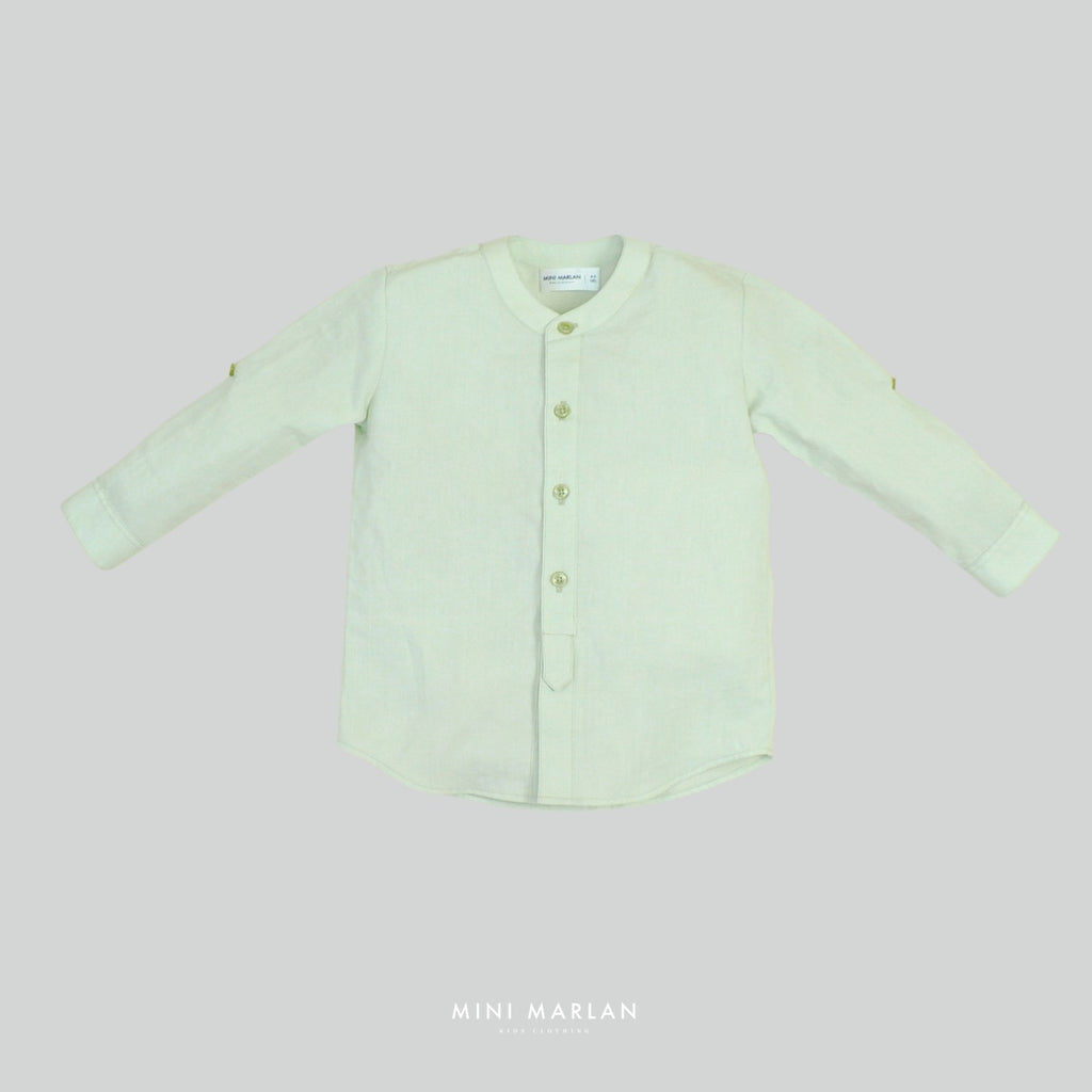 Ralph Green Long Sleeve Boy Shirt – Sleek Casual Shirt