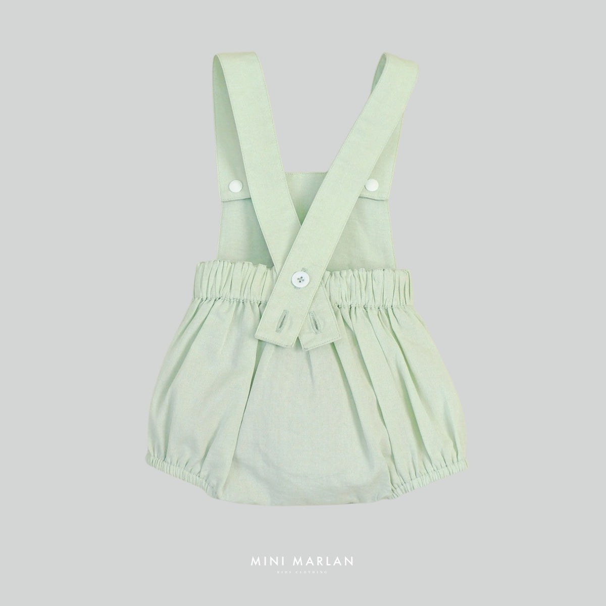Emilio Green Dungarees – Unisex Sophisticated Cotton Romper