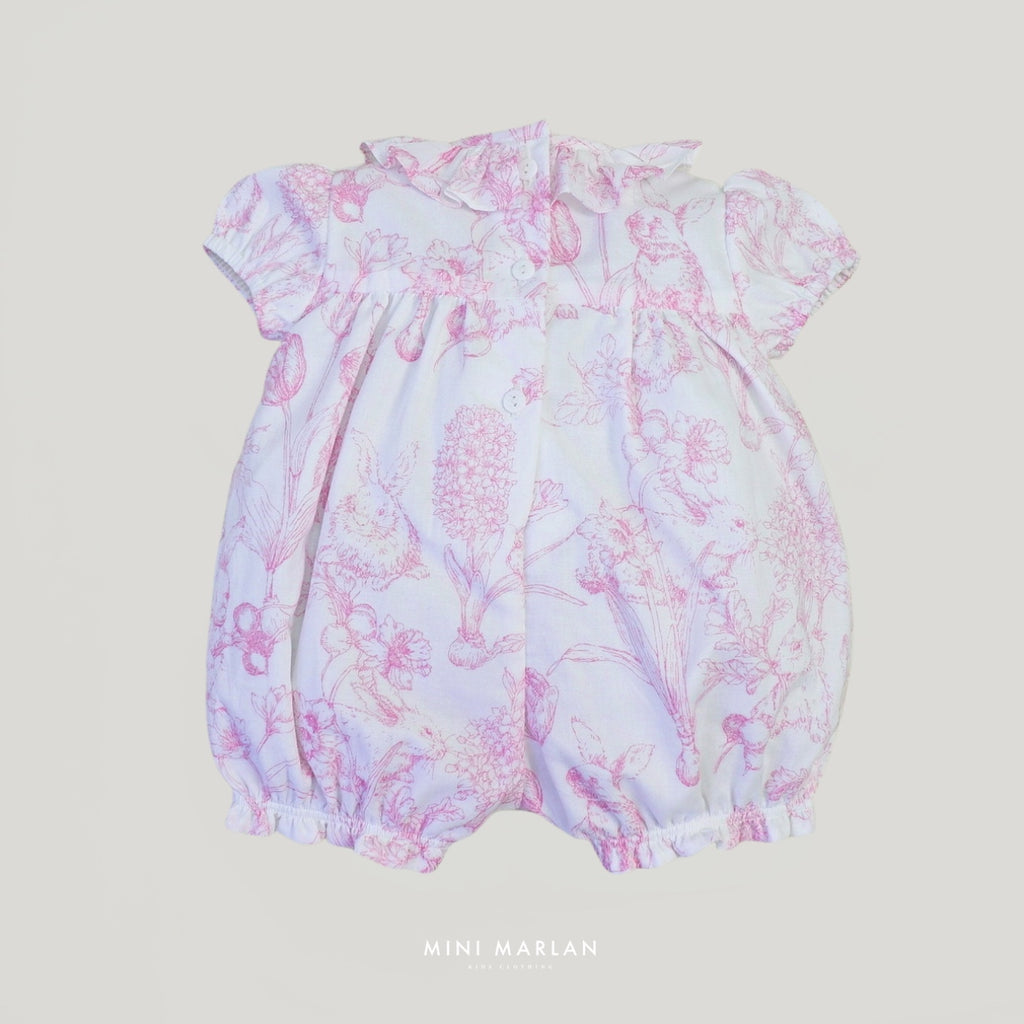 Nina Baby Girl Pink Romper – Heirloom Sophisticated Romper