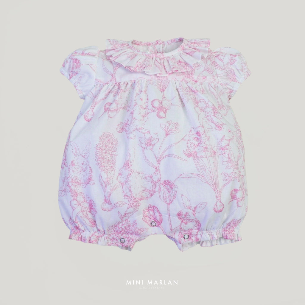 Nina Baby Girl Pink Romper – Heirloom Sophisticated Romper