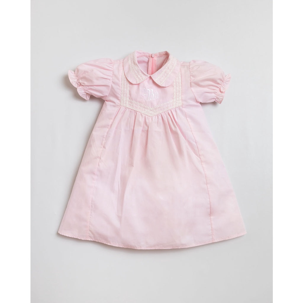 Pepa Pink Dress – Classic Heritage Puff-Sleeve Poplin Dress