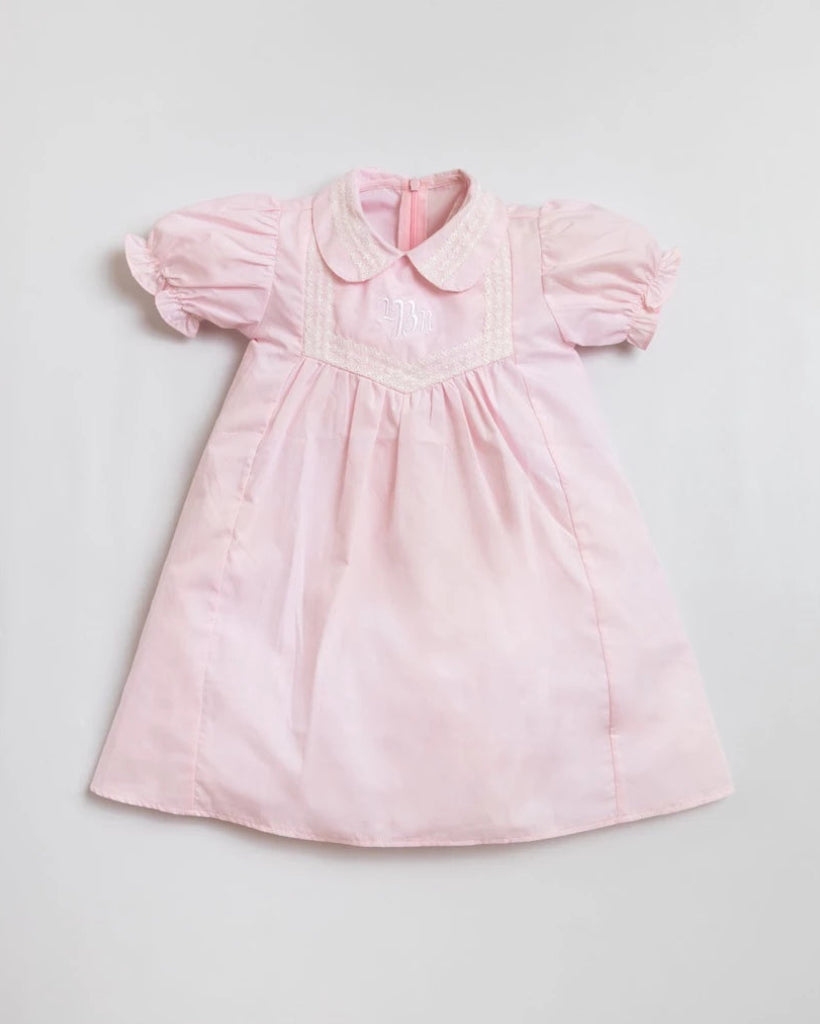Pepa Pink Dress – Classic Heritage Puff-Sleeve Poplin Dress