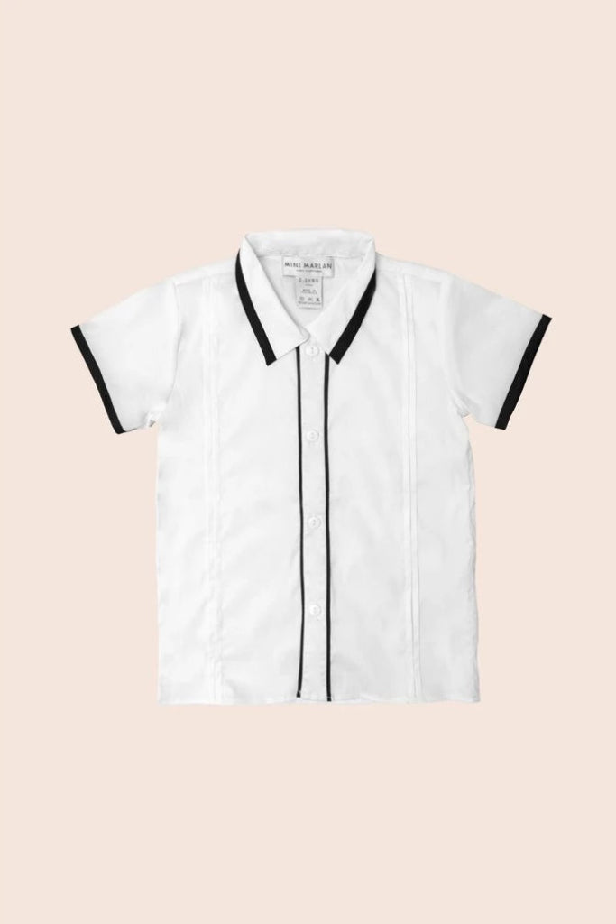 Theodore Blanc Shirt – Refined Monochrome Elegance