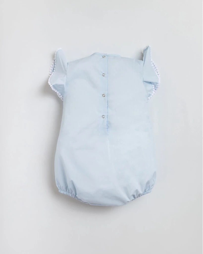 Pepa Blue Girl Romper – Personalized Heritage Cotton Romper
