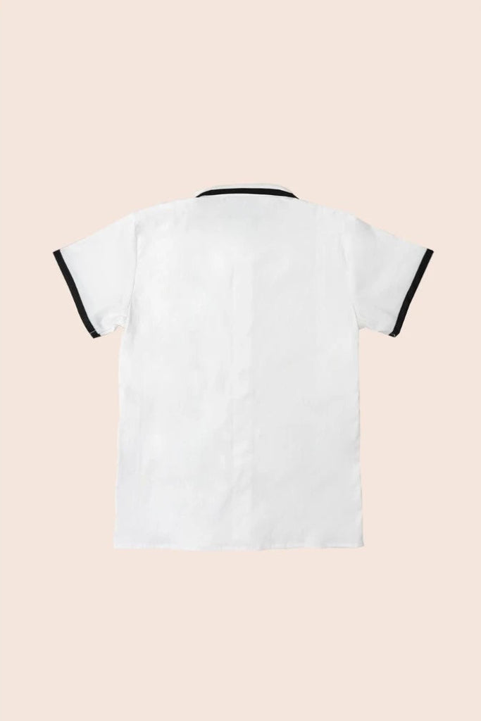 Theodore Blanc Shirt – Refined Monochrome Elegance