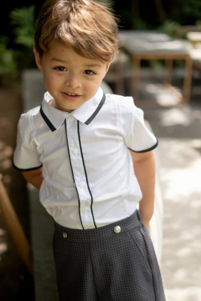 Theodore Blanc Shirt – Refined Monochrome Elegance