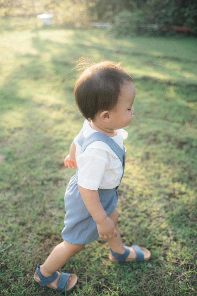 Allegra Ash Blue Dungarees – Refined Heritage Tailoring