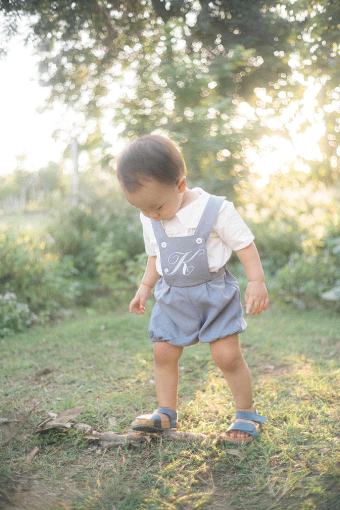 Allegra Ash Blue Dungarees – Refined Heritage Tailoring