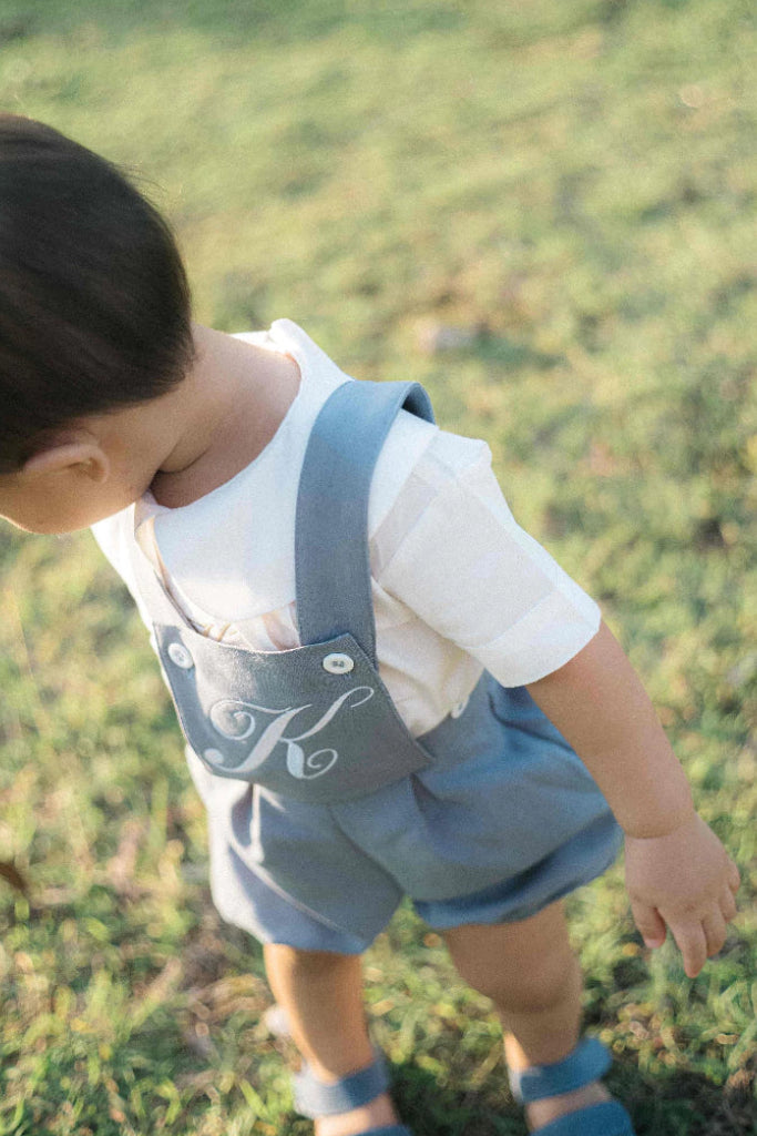 Allegra Ash Blue Dungarees – Refined Heritage Tailoring