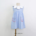 Britton Flower Collar Girl Dress – Playful Oxford Dress