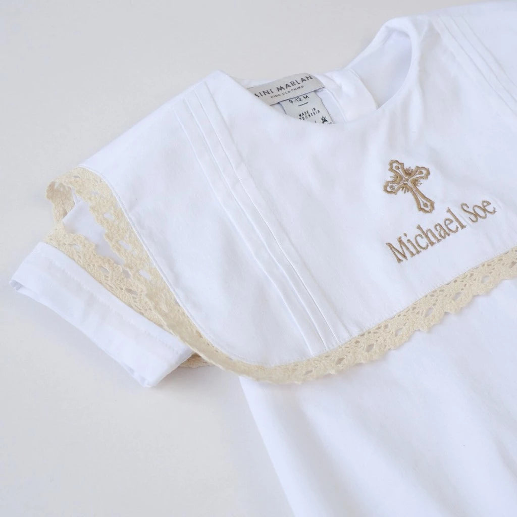 Cameron White Lace Romper – Timeless Keepsake