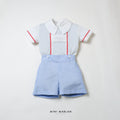 Britton Boy Set – Nautical Shirt and Oxford Shorts