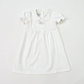 Pepa White Dress – Classic Heritage Puff-Sleeve Poplin Dress