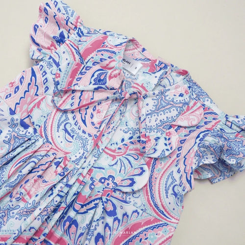Aruna Batik Girl Dress – Playful Paisley Artistry