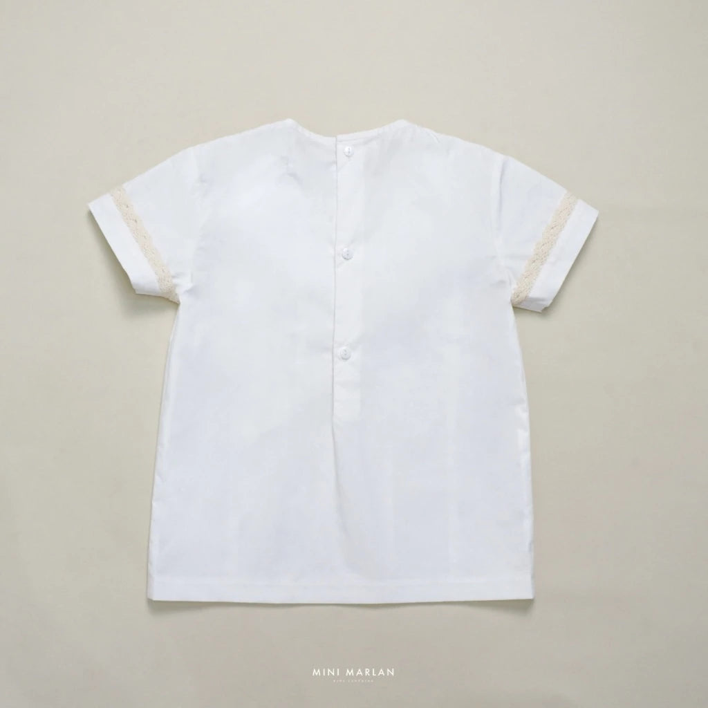 Cameron White Lace Boy Shirt – Refined Heritage Style
