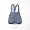 Dakota Blue Boy Overall Short – Classic Tartan Charm