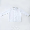 Connor White Long Sleeve Shirt – Timeless Lace Sophistication