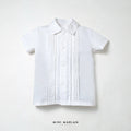 Connor White Short Sleeve Shirt – Refined Lace Detail
