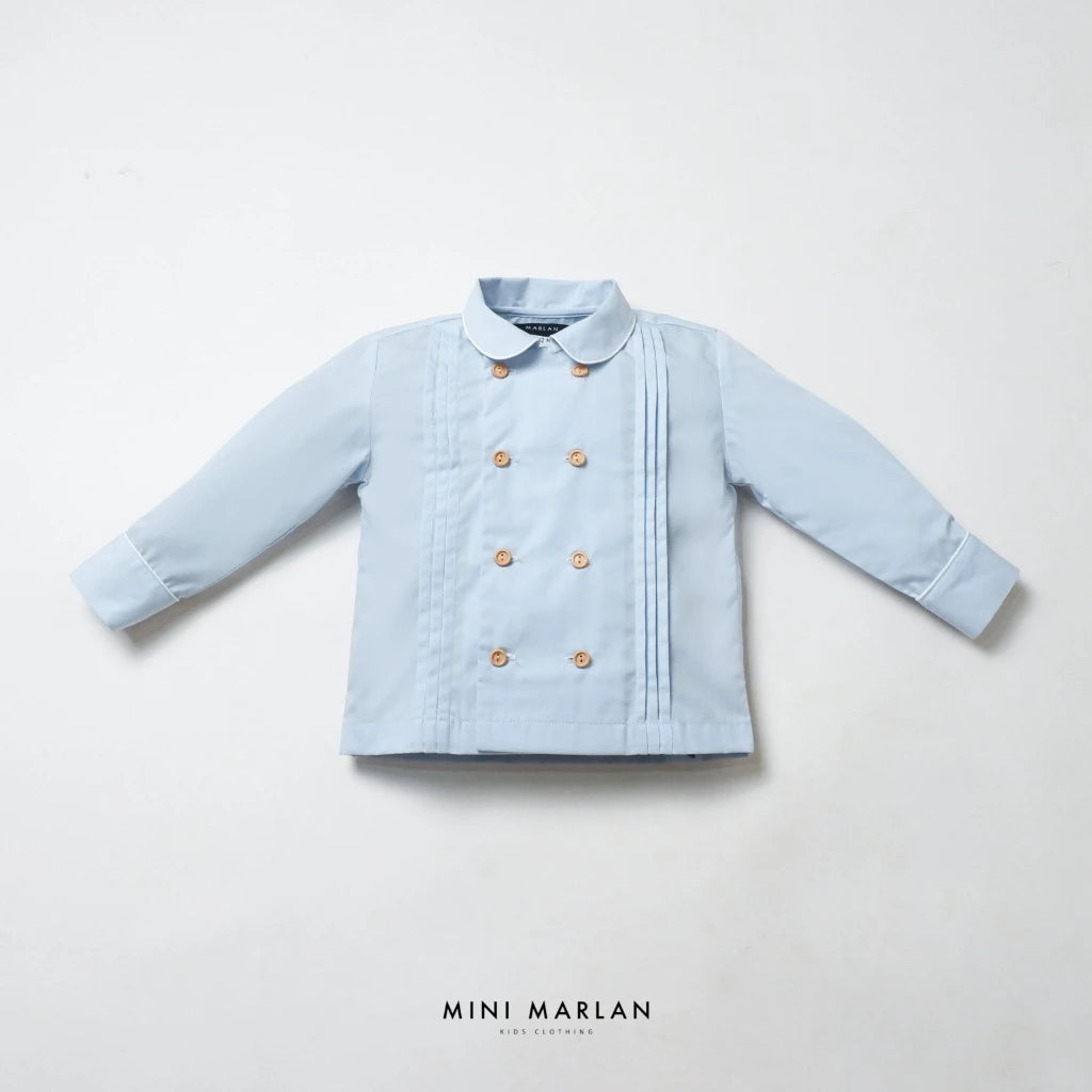 Dakota Blue Long Sleeve Shirt – The Essential Crisp Cotton Staple