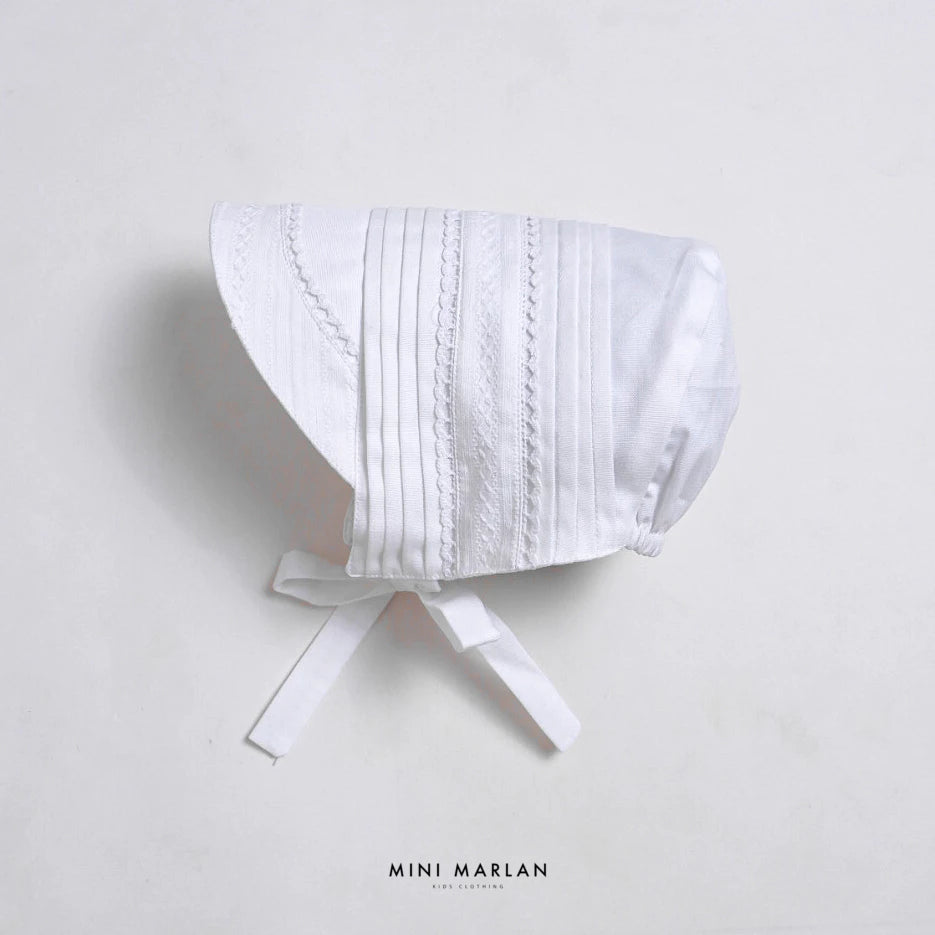 Dominique White Boy Bonnet – Exquisite Ceremonial Headwear