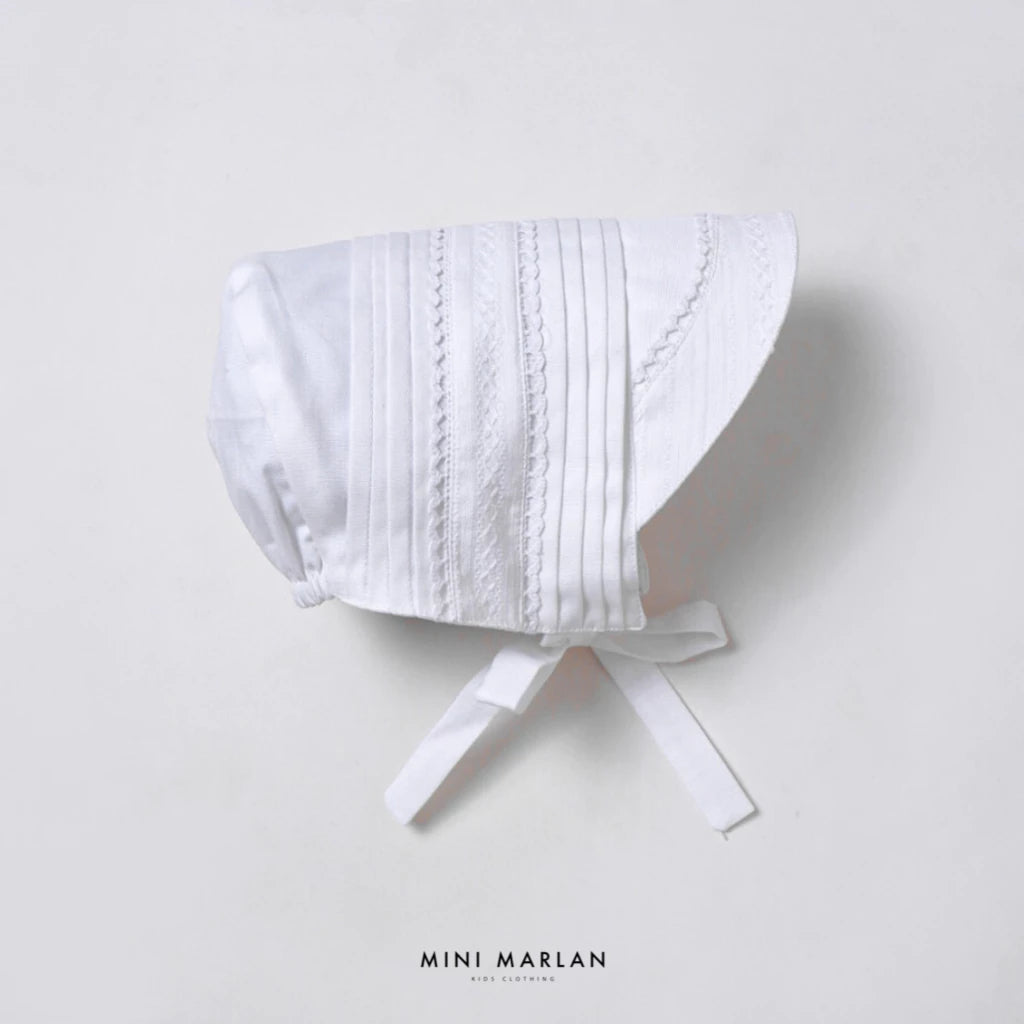 Dominique White Boy Bonnet – Exquisite Ceremonial Headwear