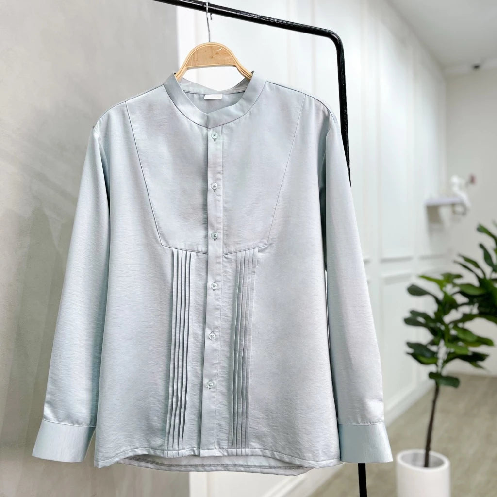 Aspen Man Long Sleeve Shirt – Versatile Textural Sophistication