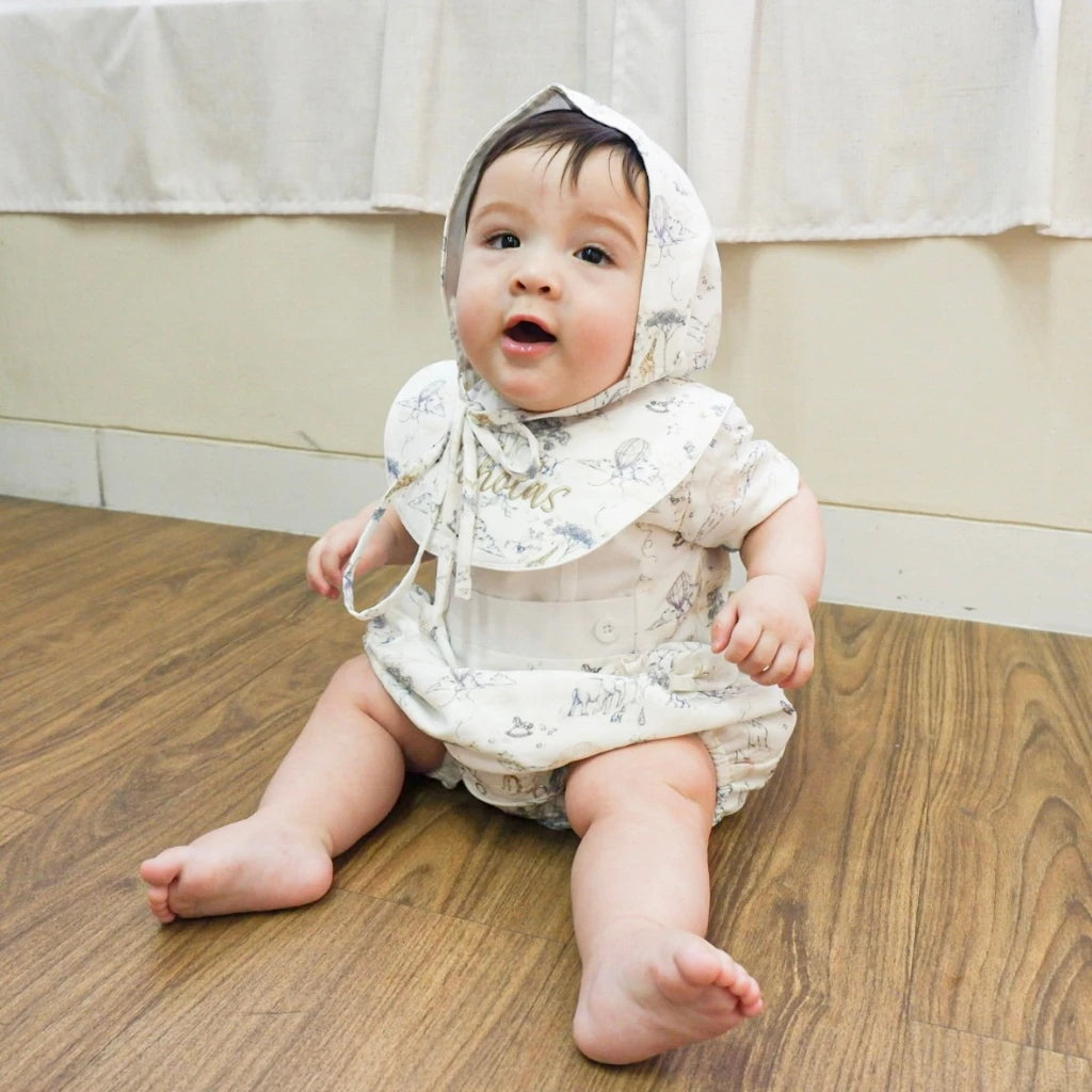 Animal Pattern Baby Romper (Unisex) – Whimsical Comfort