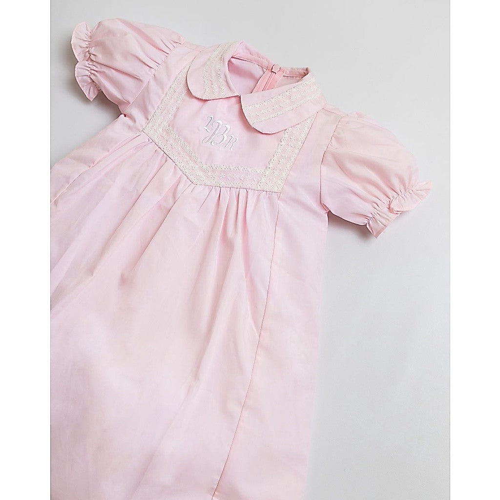 Pepa Pink Dress – Classic Heritage Puff-Sleeve Poplin Dress